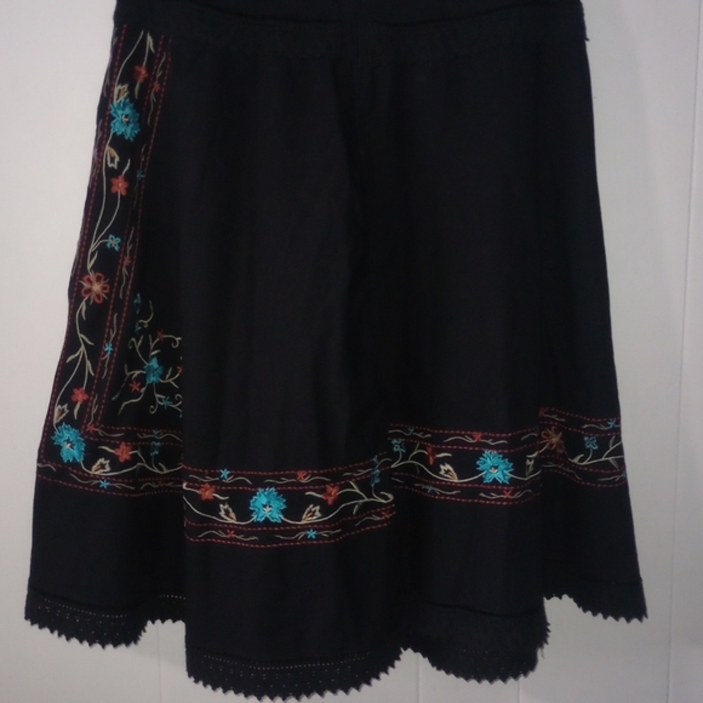 Willi Smith Embroidered Skirt